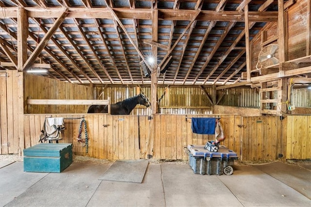 view of horse barn