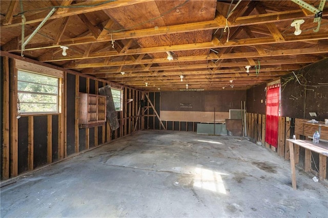 misc room featuring concrete floors