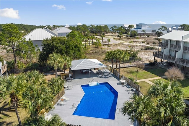 view of pool with a patio area