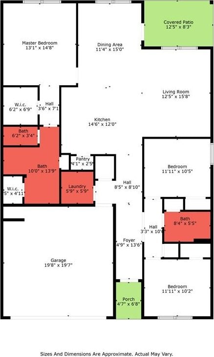 10804 Burlington Way N, Mobile, AL 36608 - floor plan