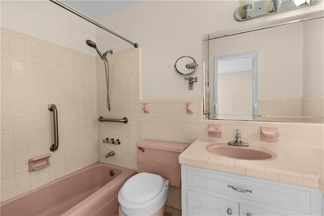 720 Grand Bay-Wilmer Rd N, Mobile, AL 36608 - bathroom with vanity,  shower combination, and toilet