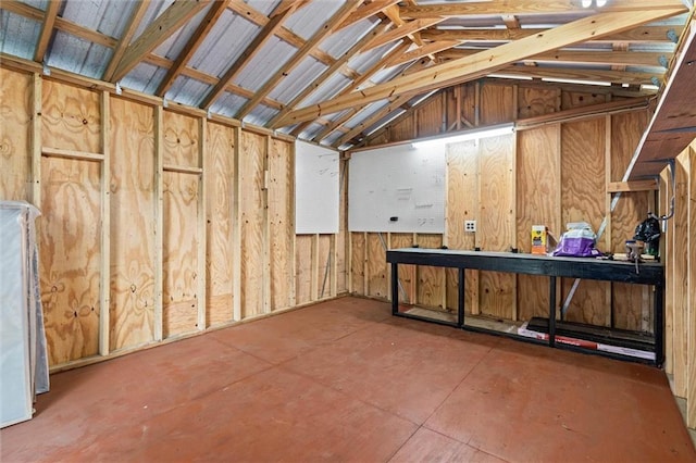 view of storage room