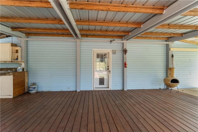 view of wooden terrace