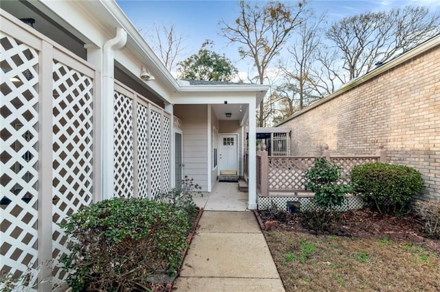 view of entrance to property