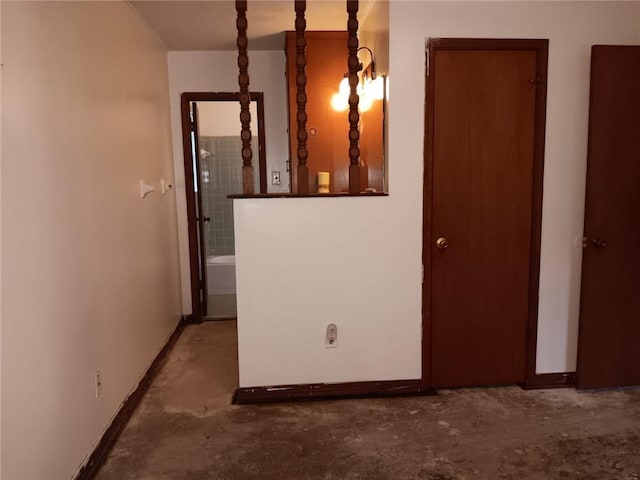 609 Gehrig Ave, Prichard, AL 36610 - hall featuring concrete flooring and baseboards