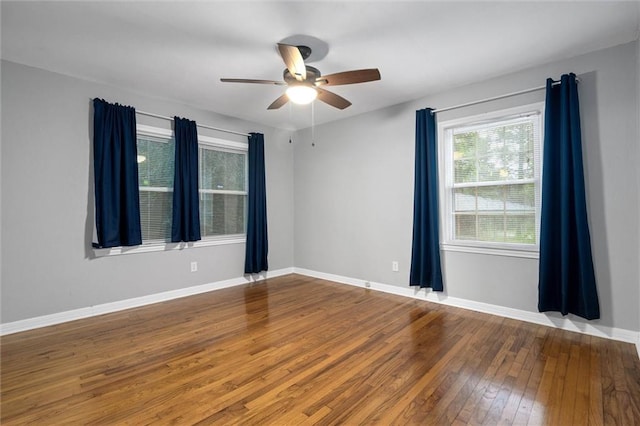 409 Byron Ave E, Mobile, AL 36609 - spare room featuring wood-type flooring and ceiling fan