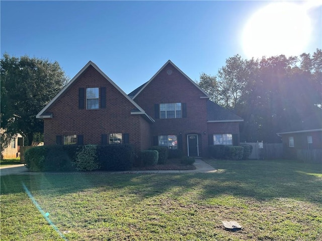 front of property with a front yard