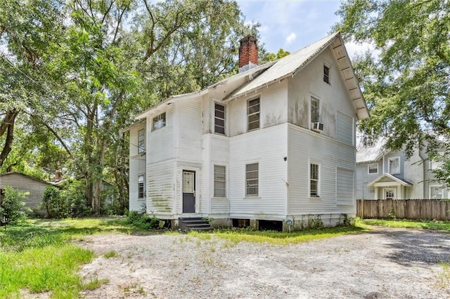 view of rear view of property