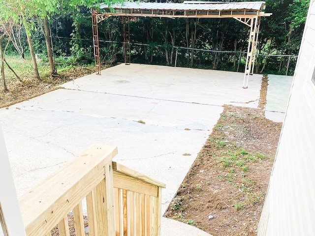 view of patio / terrace with fence
