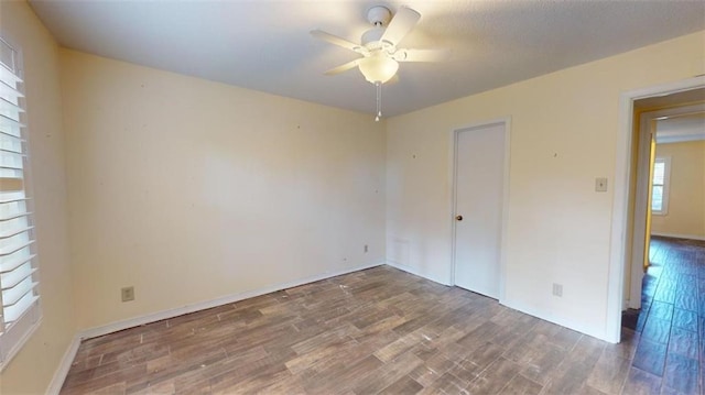 4009 Old Shell Rd Unit D13, Mobile, AL 36608 - unfurnished room featuring hardwood / wood-style floors and ceiling fan