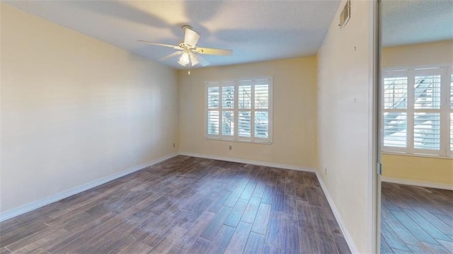 4009 Old Shell Rd Unit D13, Mobile, AL 36608 - empty room featuring dark hardwood / wood-style floors and ceiling fan