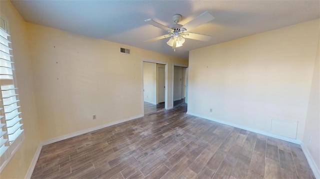 4009 Old Shell Rd Unit D13, Mobile, AL 36608 - interior space featuring ceiling fan and dark hardwood / wood-style floors