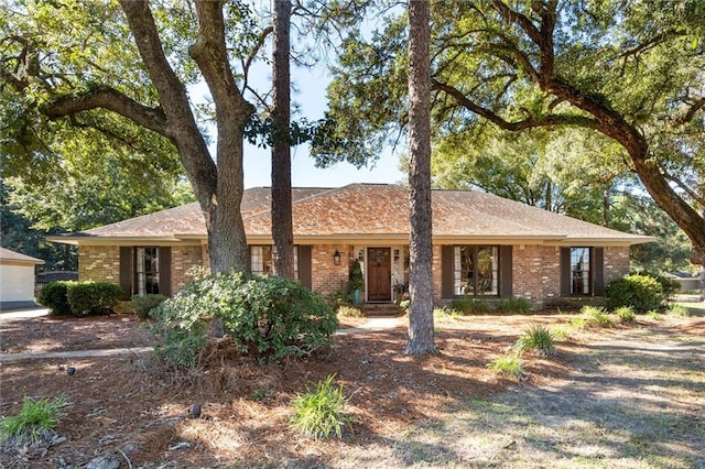 view of ranch-style home