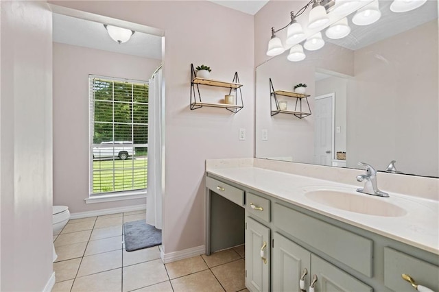 3420 Floyd Cir E, Semmes, AL 36575 - bathroom featuring vanity and tile patterned floors