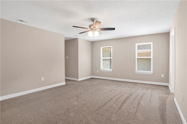 1115 Newbury Ln W, Mobile, AL 36695 - carpeted empty room with ceiling fan and a textured ceiling
