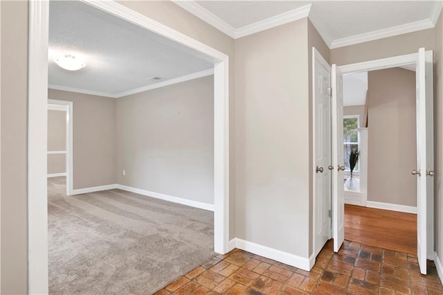 1115 Newbury Ln W, Mobile, AL 36695 - unfurnished room featuring brick floors and crown molding