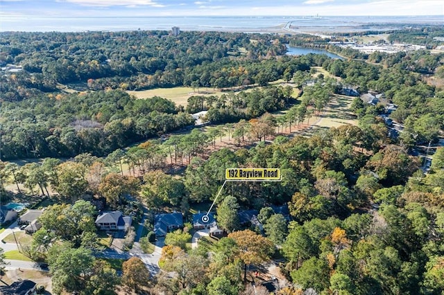 192 Bay View Dr, Daphne, AL 36526 - aerial view of property's location with a forest
