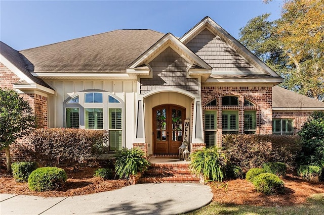 view of front of house featuring french doors