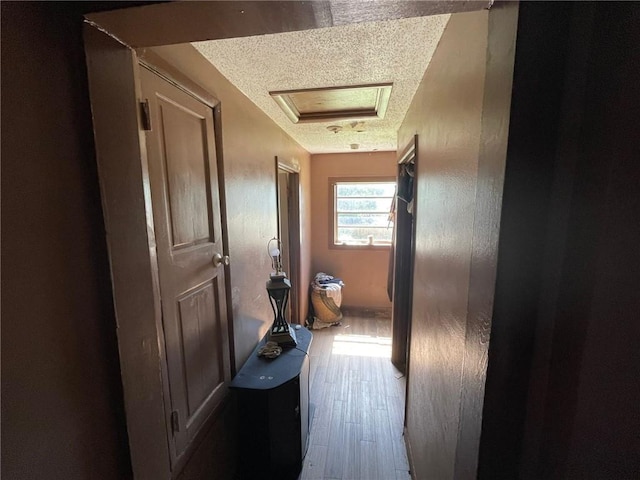 1008 Miami St, Mobile, AL 36604 - hallway featuring wood finished floors and a textured ceiling