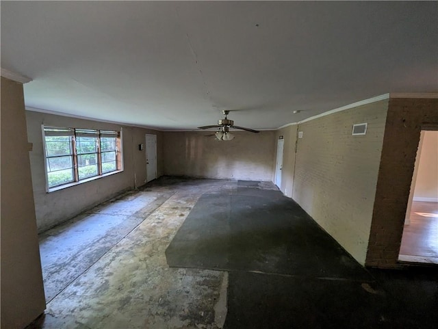 1151 Navco Rd, Mobile, AL 36605 - unfurnished room with a ceiling fan and ornamental molding
