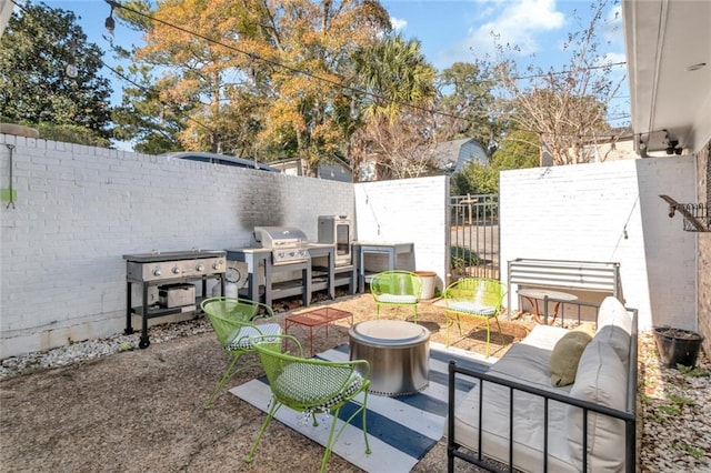 view of patio / terrace with outdoor lounge area