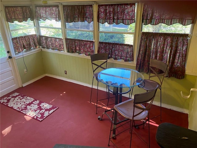 view of sunroom