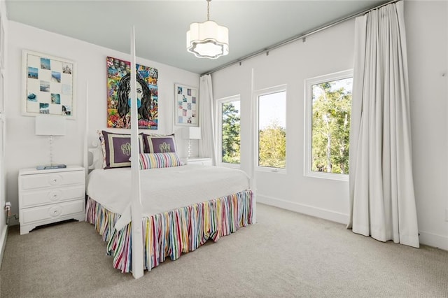 bedroom with carpet flooring