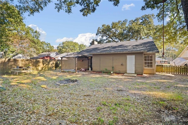 view of rear view of house