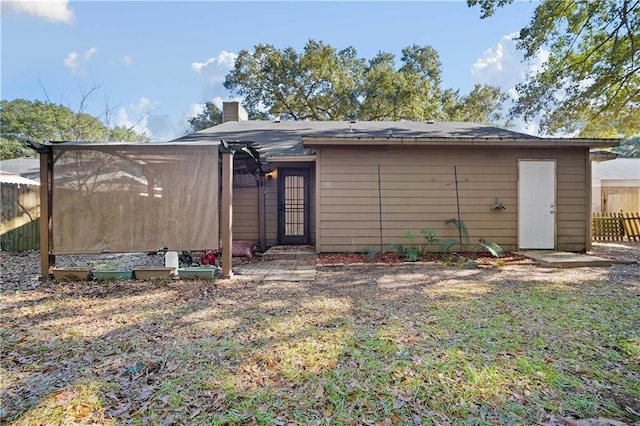 view of back of property