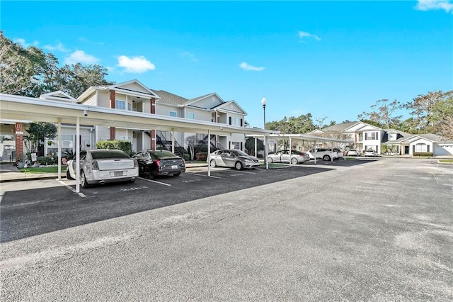 view of parking / parking lot