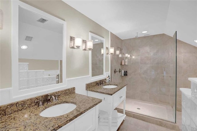 23749 Main St, Fairhope, AL 36532 - full bathroom with walk in shower and two vanities