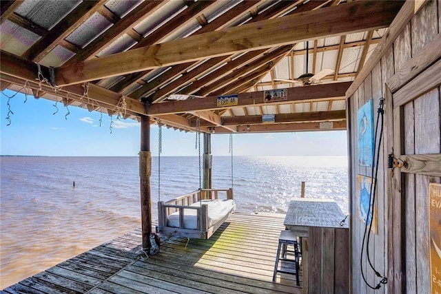 23749 Main St, Fairhope, AL 36532 - dock with a water view and boat lift