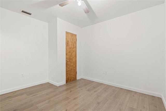 1208 Creekway Dr, Mobile, AL 36605 - unfurnished room featuring light wood-style floors, baseboards, and ceiling fan