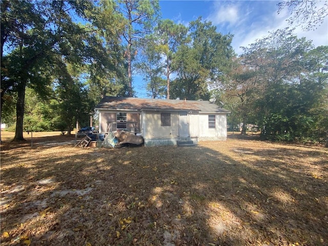 view of back of property