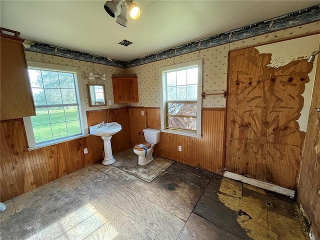 bathroom with toilet and sink