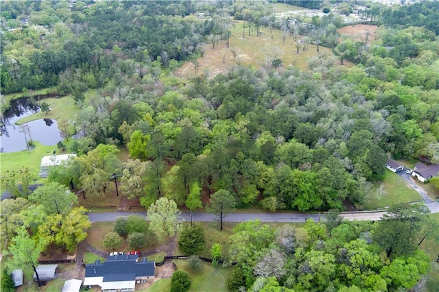 1137 Forest Ave, Saraland, AL 36571 - drone / aerial view with a view of trees and a water view