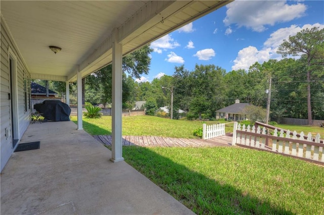 128 Richmond Rd, Daphne, AL 36526 - view of yard with fence and a patio