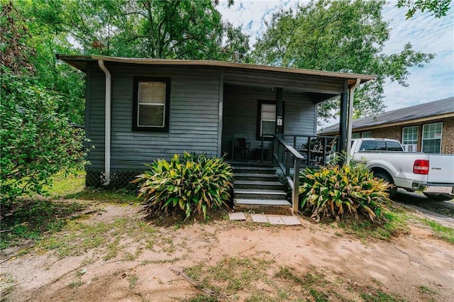 bungalow with covered porch