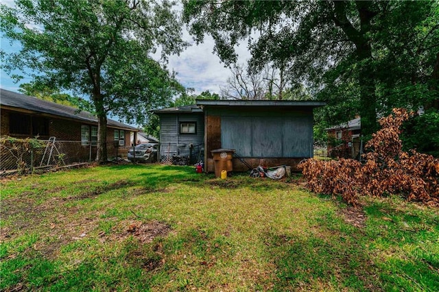 exterior space with fence