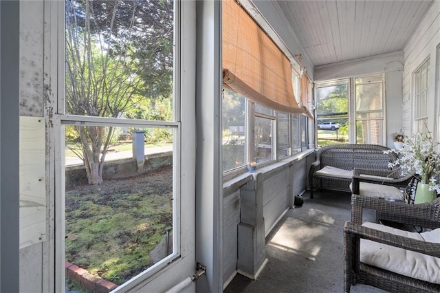 view of sunroom / solarium