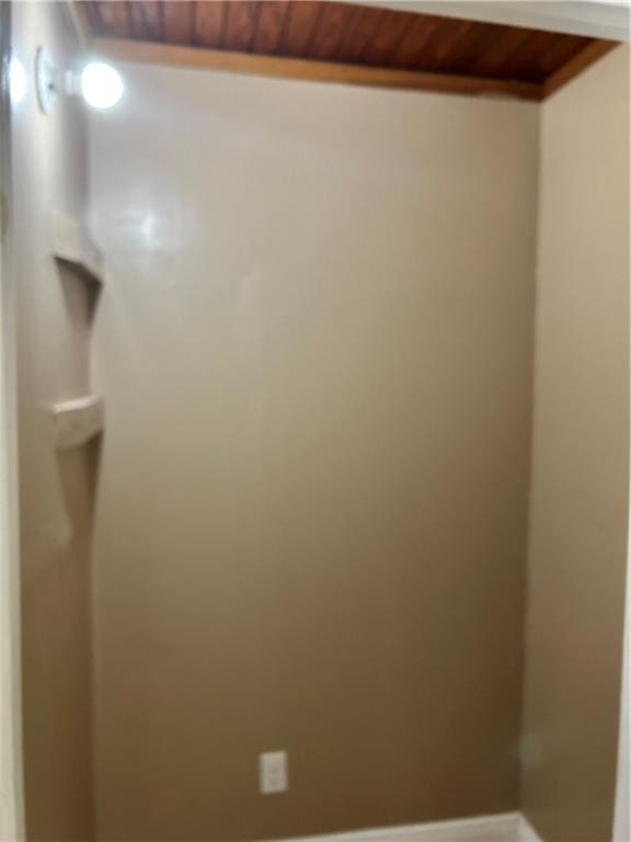 2365 Dog River Dr N, Mobile, AL 36605 - detailed view of wood ceiling and baseboards