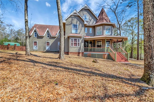 victorian home with a porch