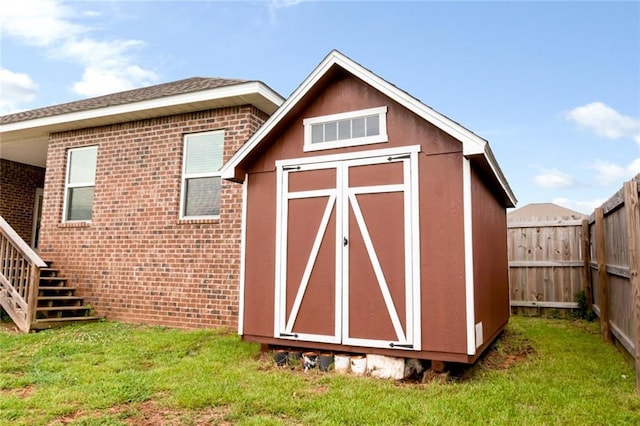 12927 Sanderling Loop, Daphne, AL 36527 - view of shed featuring a fenced backyard