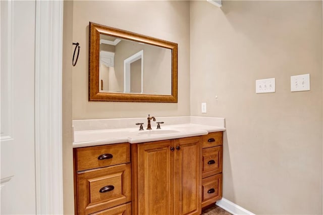 3245 Mcrae Dr, Mobile, AL 36695 - bathroom featuring vanity and baseboards