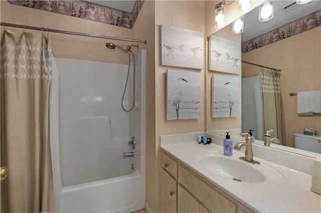 50 Forney Johnston Dr Unit 8B, Dauphin Island, AL 36528 - full bath with toilet, shower / bath combo with shower curtain, and vanity