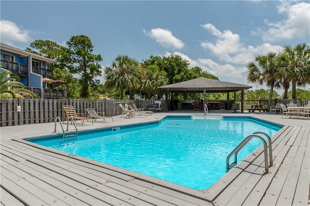 50 Forney Johnston Dr Unit 8B, Dauphin Island, AL 36528 - community pool featuring a gazebo and a deck