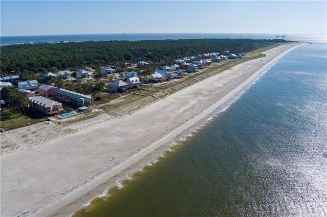 50 Forney Johnston Dr Unit 8B, Dauphin Island, AL 36528 - bird's eye view of expansive beach and a heavily wooded area