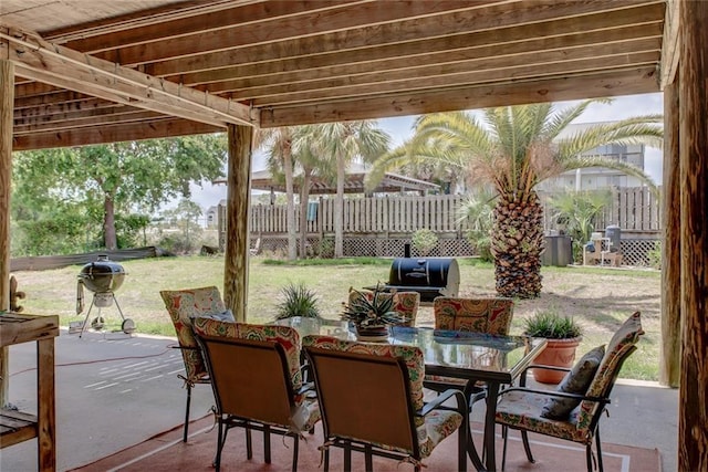 50 Forney Johnston Dr Unit 8B, Dauphin Island, AL 36528 - view of patio / terrace featuring area for grilling and outdoor dining space