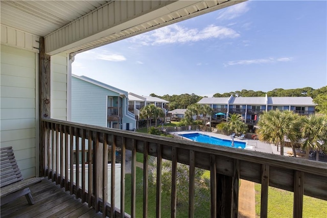 50 Forney Johnston Dr Unit 8B, Dauphin Island, AL 36528 - balcony featuring a residential view and view of pool
