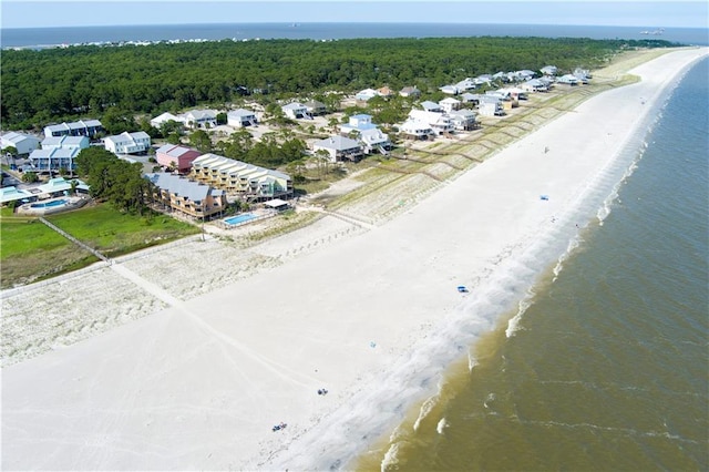 50 Forney Johnston Dr Unit 8B, Dauphin Island, AL 36528 - drone / aerial view of unending shoreline and a heavily wooded area